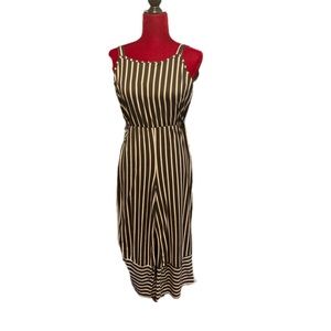 Caution to the wind black and white jumpsuit size large, so Comfy!!!